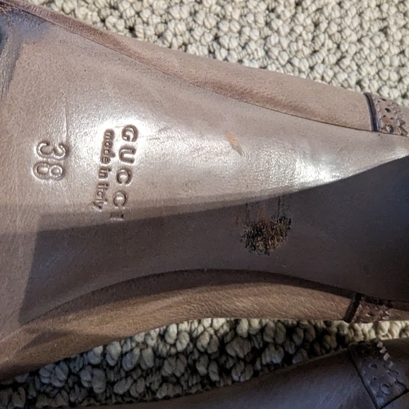 Gucci Saddle Soft Tamponato New Fango - Picture 7 of 12